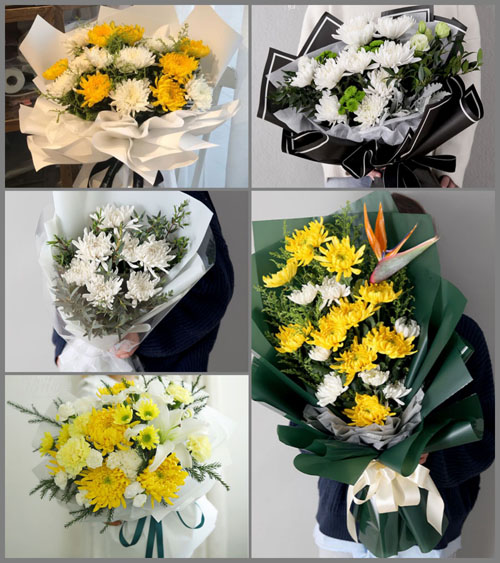 山东青岛胶州市胶莱镇孙家大高村白事花束代送